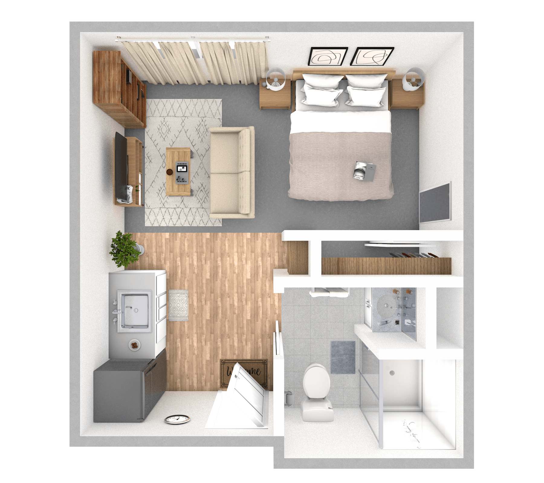 Oak floor plan