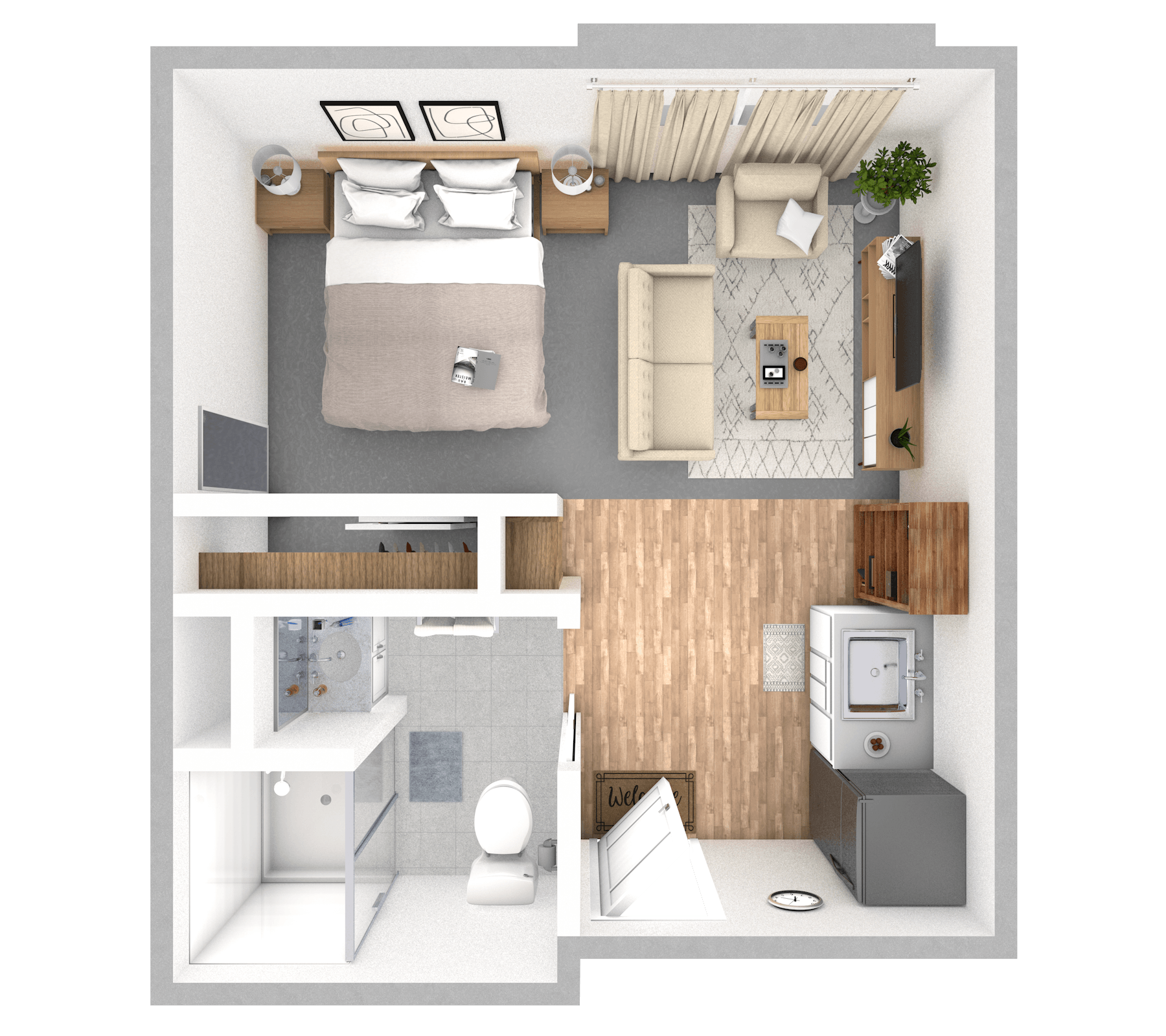 Oak floor plan
