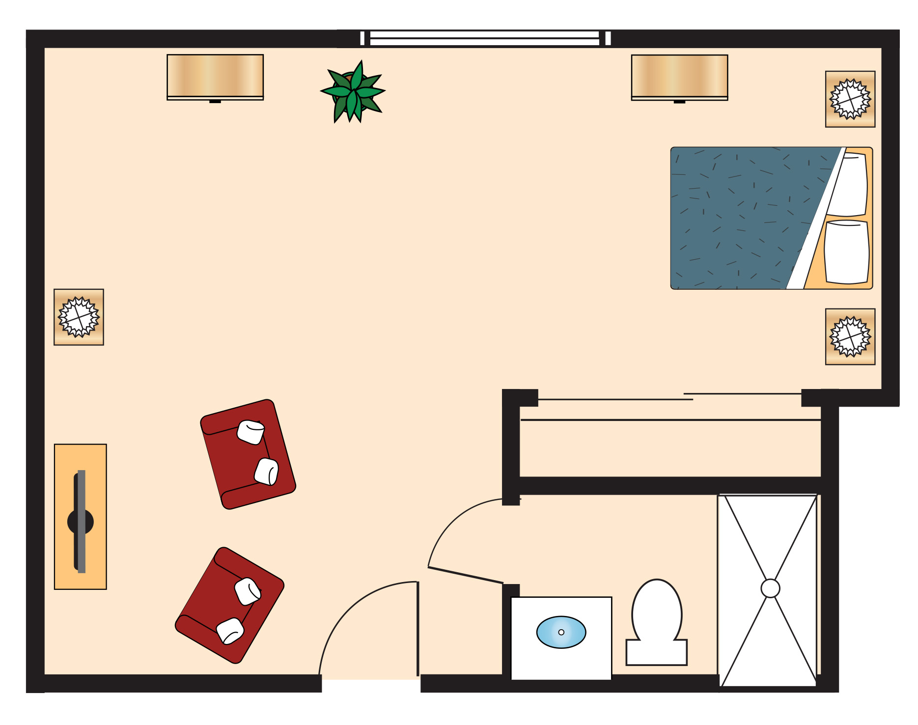 Queen Palm floor plan