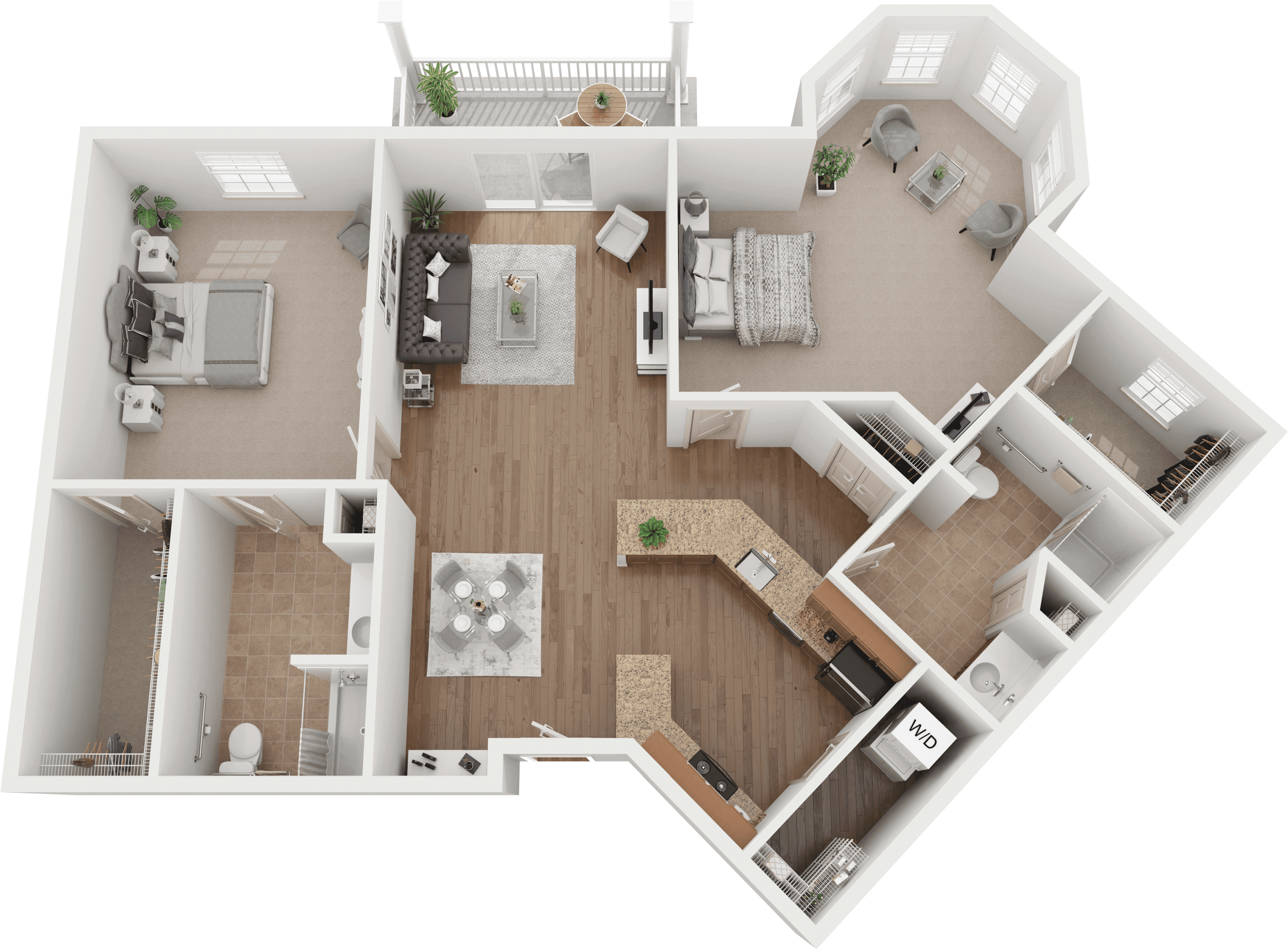 The Aruba floor plan